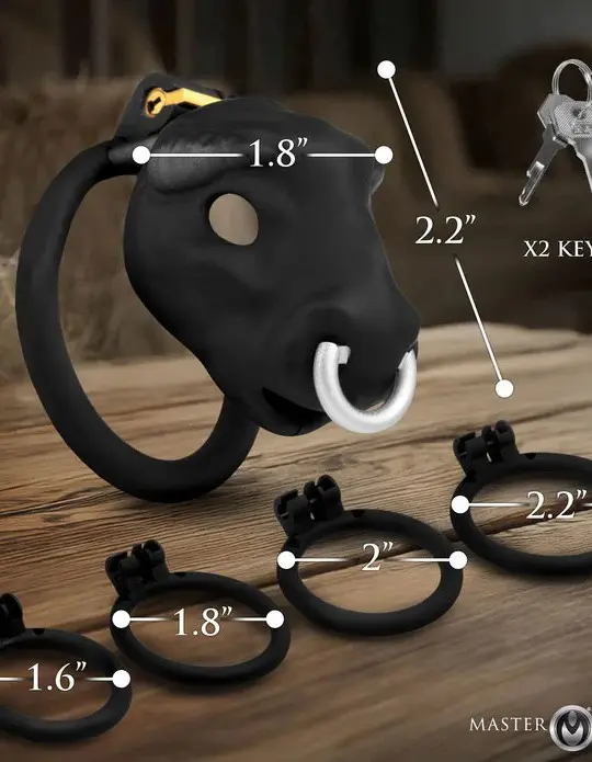 Bull Chastity Cage - Black