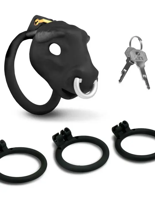 Bull Chastity Cage - Black