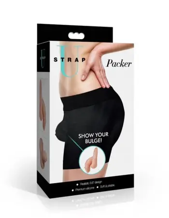 3.6" Silicone Packer Dildo - Light
