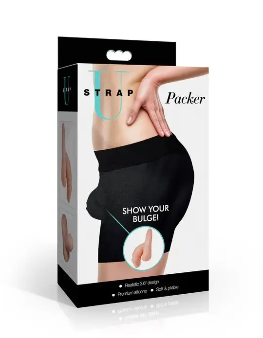 3.6" Silicone Packer Dildo - Light