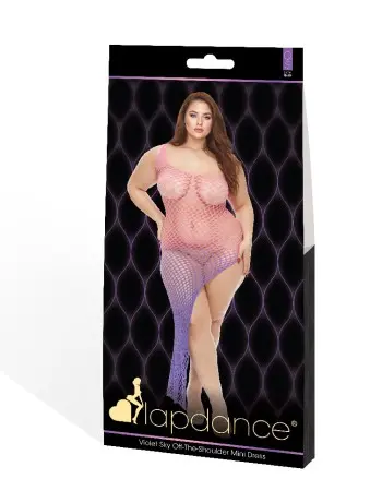 Violet Sky Off the Shoulder Mini Dress - Q