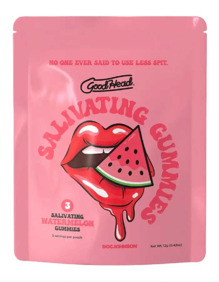 Goodhead - Salivating Gummies 24pk Display (3 Pcs Per Pouch) - Watermelon
