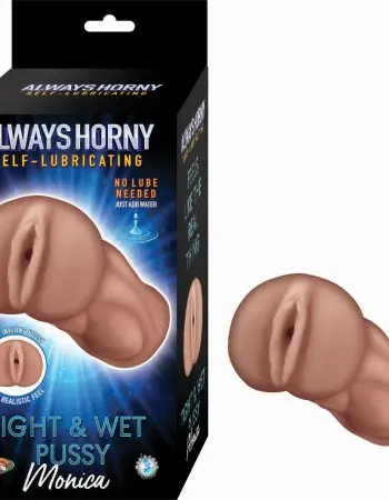 Always Horny Self-Lubricating Masturbator Monica - Brown
