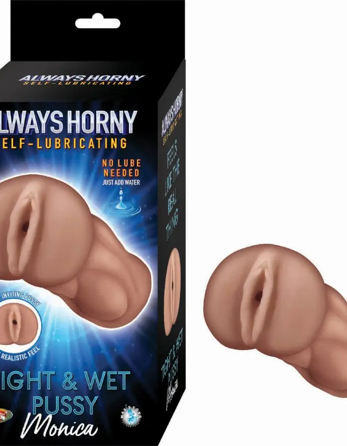 Always Horny Self-Lubricating Masturbator Monica - Brown