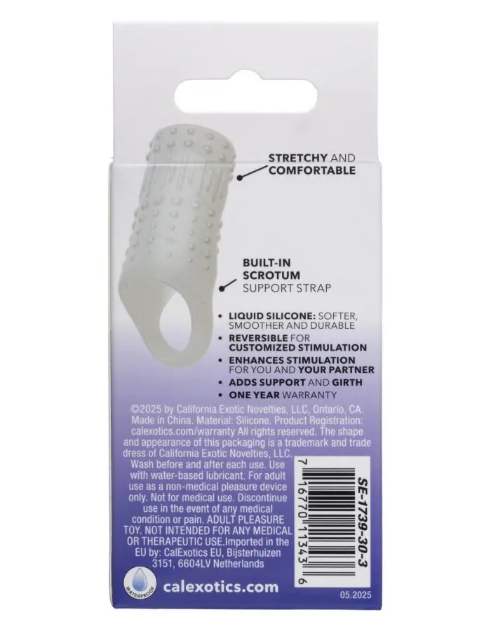 Basic Essentials Liquid Silicone Stimulation Enhancer - Clear