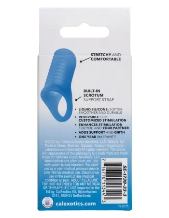 Basic Essentials Liquid Silicone Pleasure Enhance - Blue