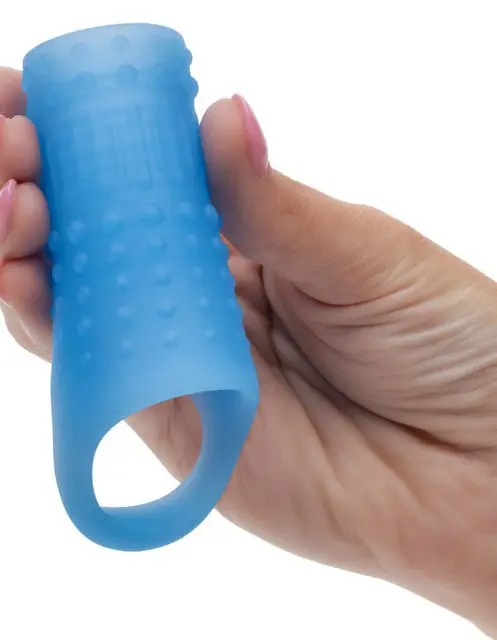 Basic Essentials Liquid Silicone Pleasure Enhance - Blue