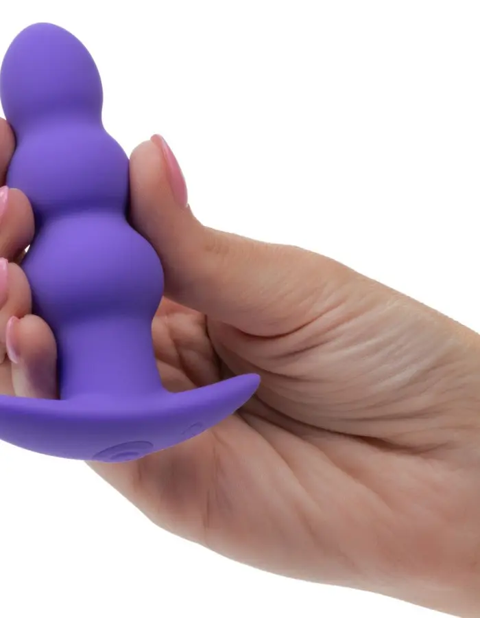 Basic Essentials Rechargeable Beaded Probe - Purple