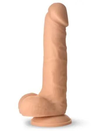 Easy Riders 7" Silicone Dildo With Balls - Light