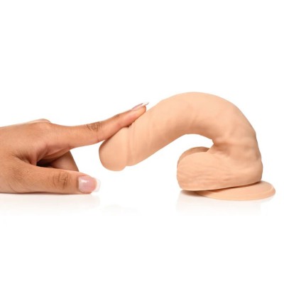 Easy Riders 7" Silicone Dildo With Balls - Light