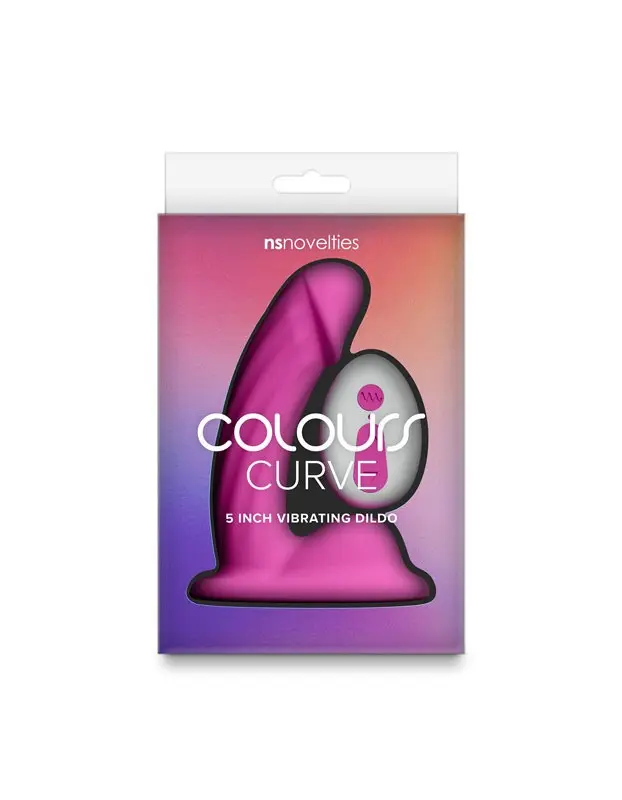 Colours Curve Vibrating 5" Dildo - Pink