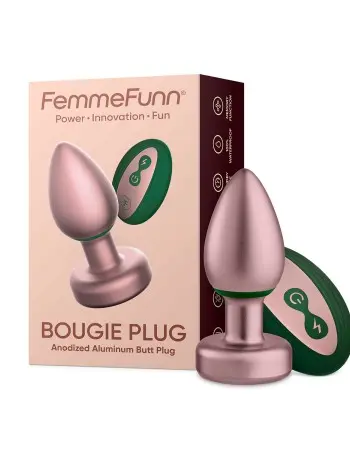Bougie Plug Anodized Aluminum Butt Plug - Rose Gold