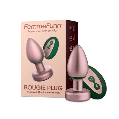 Bougie Plug Anodized Aluminum Butt Plug - Rose Gold
