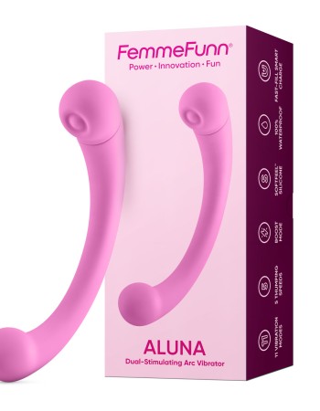 Aluna Dual Stimulating Arc Vibrator - Pink