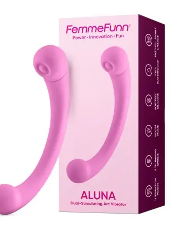 Aluna Dual Stimulating Arc Vibrator - Pink