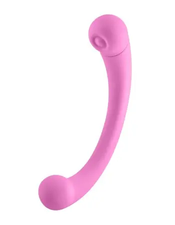 Aluna Dual Stimulating Arc Vibrator - Pink