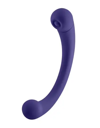 Aluna Dual Stimulating Arc Vibrator - Dark Purple