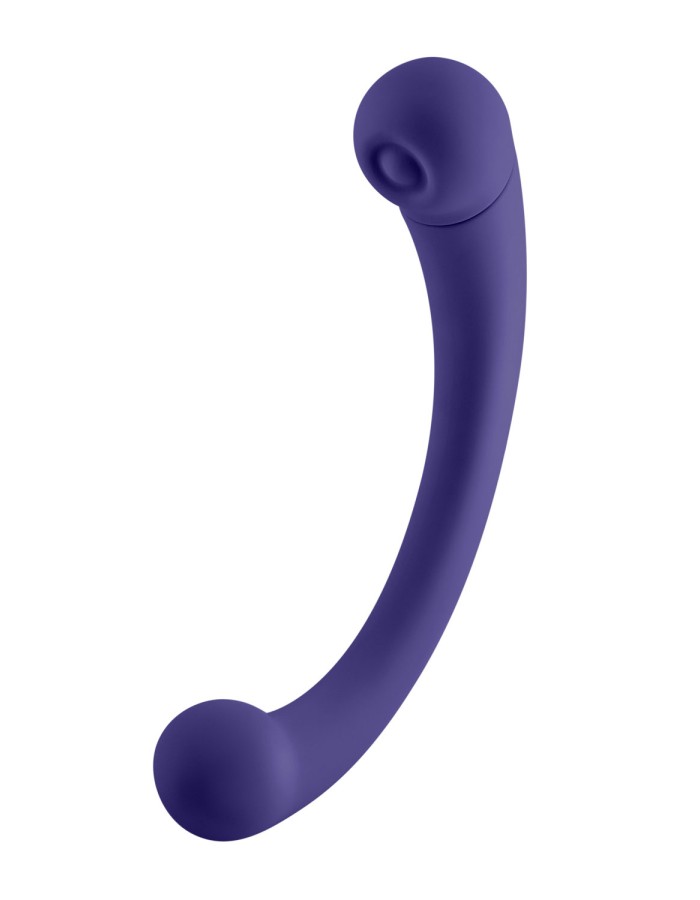 Aluna Dual Stimulating Arc Vibrator - Dark Purple
