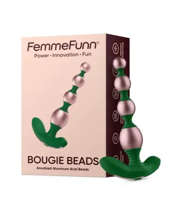 Bougie Beads Anodized Aluminum Anal Beads - Rose Gold