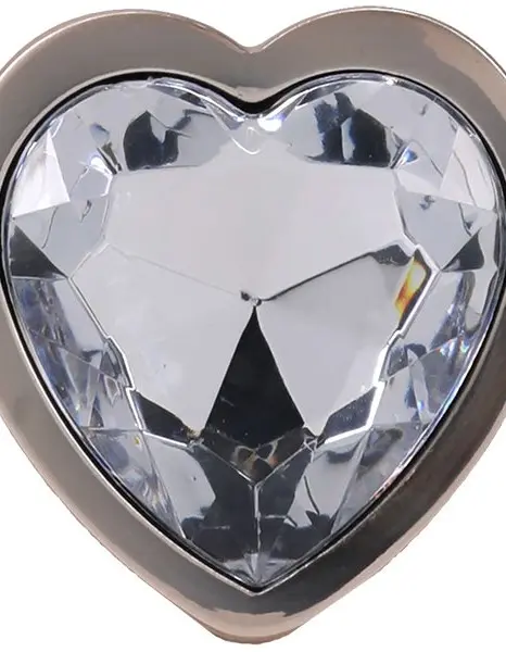 Booty Bling Metal Heart Plug - Small - Gold