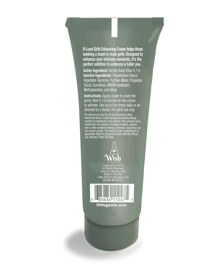 B-Luvd Girth Enhancing Cream 2oz