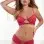 2pc Laced Open Front Bustier and Boyshort Panty - Watermelon Splash - Os