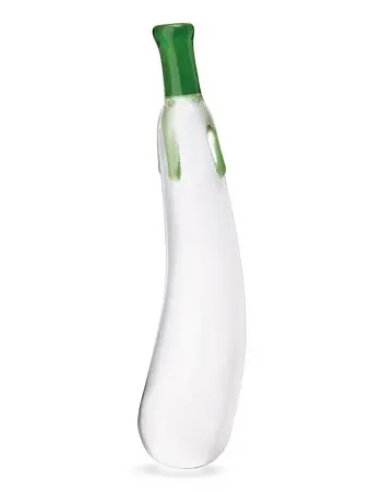 Eggplant Ecstasy 7.25" Glass Dildo