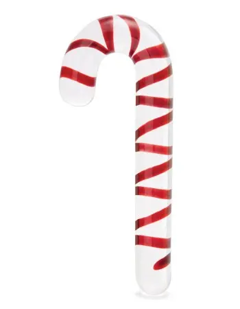 Candy Cane Dream 7.5" Glass Dildo