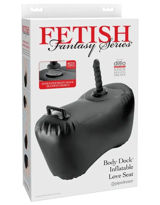Fetish Fantasy Series Body Dock Inflatable Love Seat - Black
