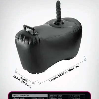 Fetish Fantasy Series Body Dock Inflatable Love Seat - Black
