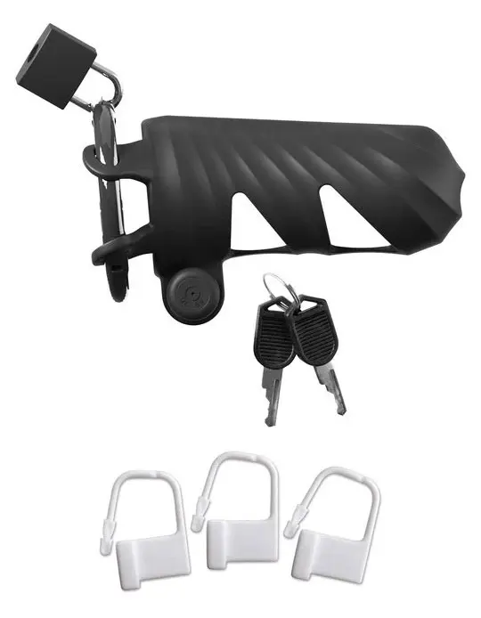 Fantasy C-Ringz Remote-Controlled Vibrating Cock Blocker - Black