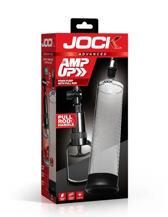 Amp Up Penis Pump With Pull Rod - Clear