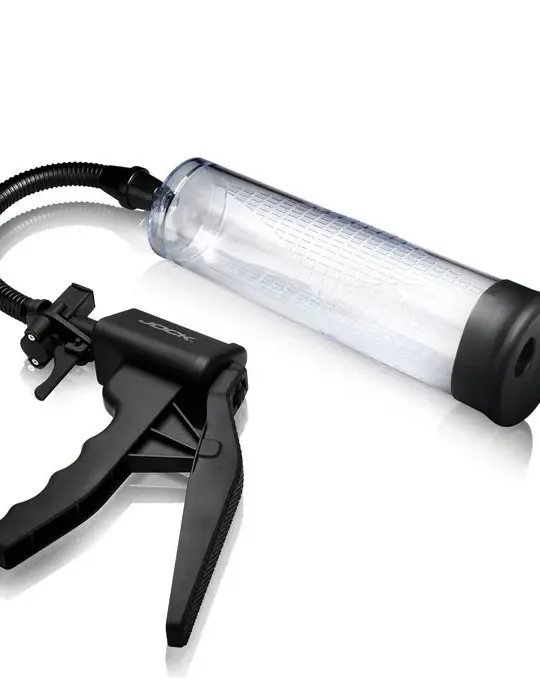 Amp Up Penis Pump With Trigger Handle - Clear