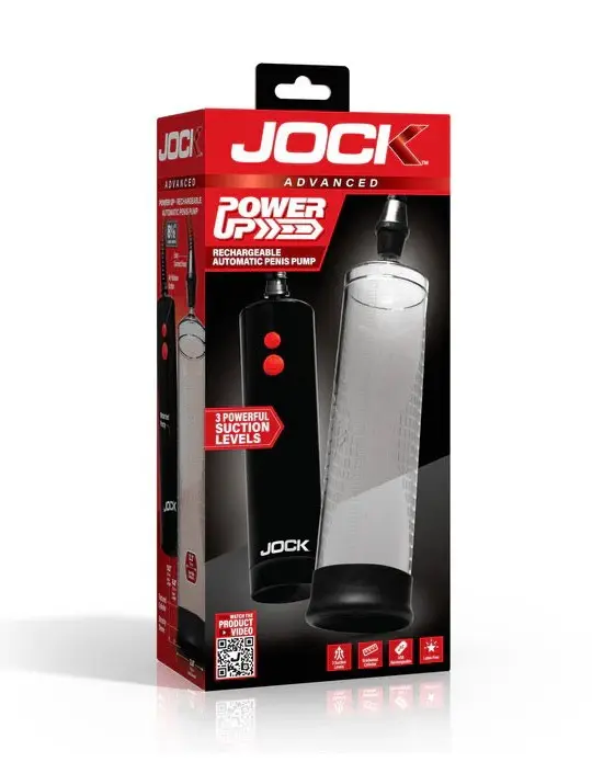 Power Up Rechargeable Automatic Penis Pump - Clear