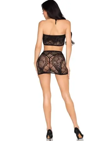 Guilty Pleasure Bralette and Skirt Set - Os - Black