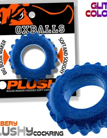 Plushy Single Ring - Blue Fire
