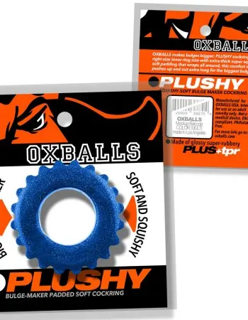 Plushy Single Ring - Blue Fire