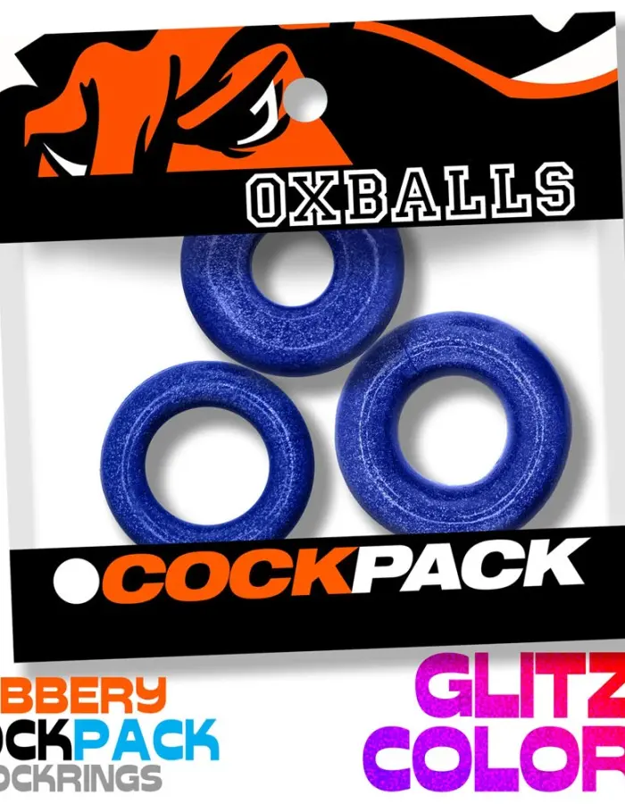 Cockpack Multi Design 3 Pack - Blue Fire