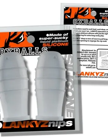 Lankyz Silicone Nipsuckers - Clear Silicone