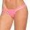Wet Low Back v Strap Shiny Thong - Small/medium - Wet Pink
