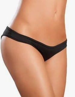 Flattering Mini Srunchy Panty - Medium/large - Black