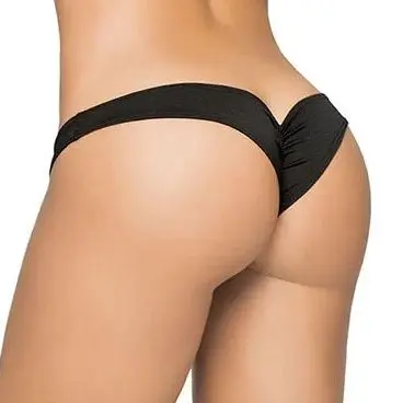 Flattering Mini Srunchy Panty - Medium/large - Black