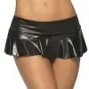 Wet Ruffle Skirt - Medium/large - Wet Black