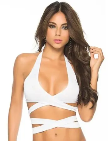 Wrap Around Top Medium/large - White