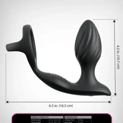 Anal Ass-Gasm Gyro-Milk Pro - Black