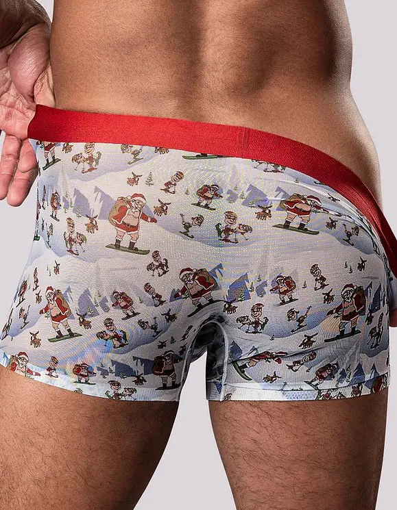 Christmas Trunks Seamless Sheer Short - Large
