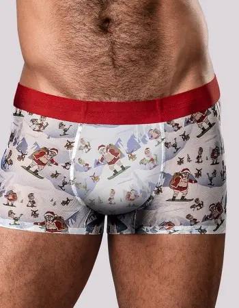 Christmas Trunks Seamless Sheer Short - Small