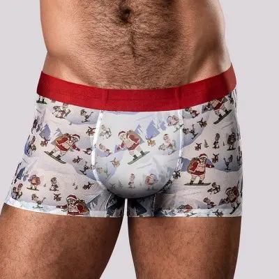 Christmas Trunks Seamless Sheer Short - Xlg