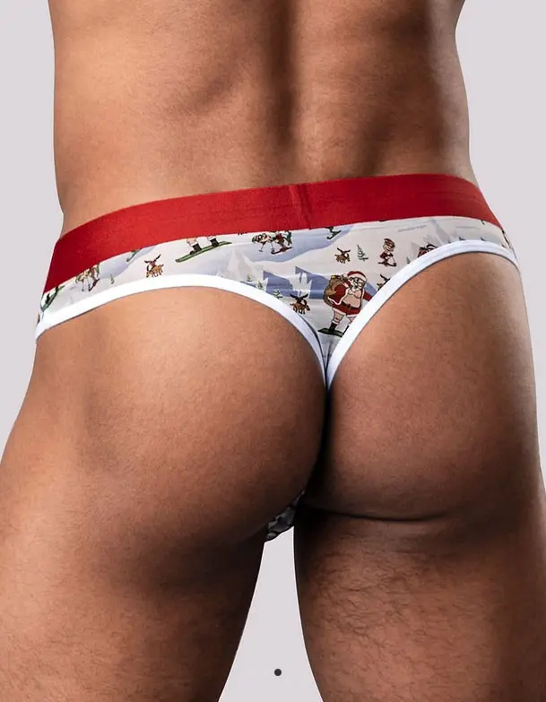 Christmas Thong Sheer Thong - Small/medium