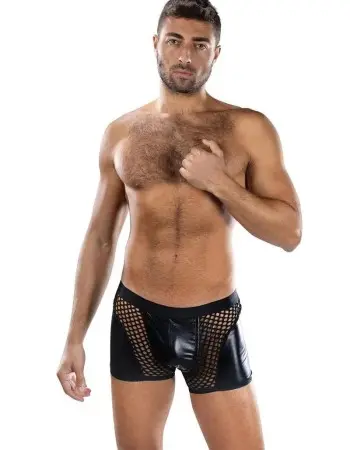 Sheer Contrast Boxer Briefs - Os - Black
